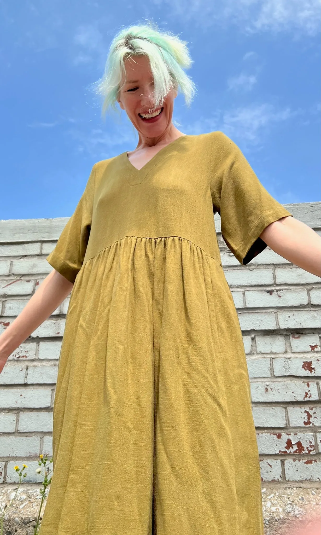 Kiskadee Dress - Golden Moss sold by Birds of North America product image thumbnail 5