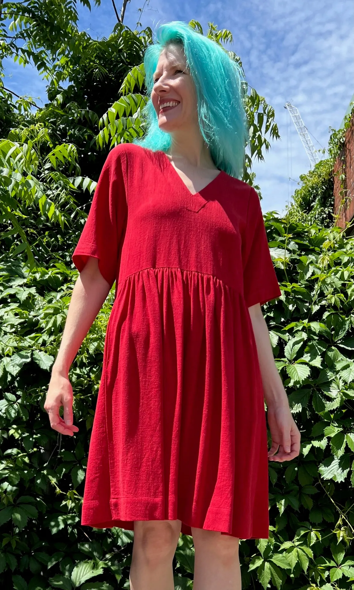 Kiskadee Dress - Red sold by Birds of North America product image thumbnail 5