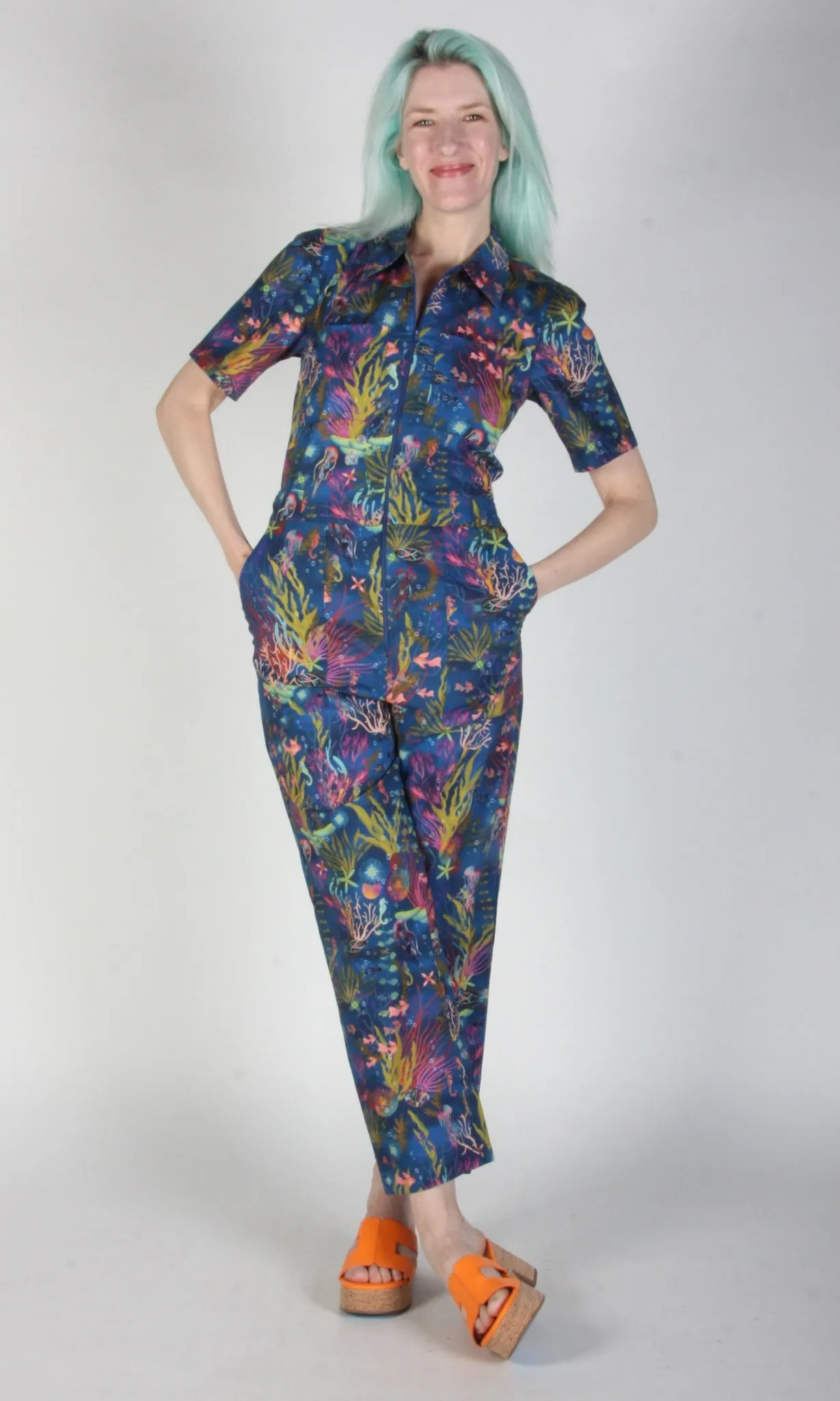 Twillick Jumpsuit - Undersea Gardens sold by Birds of North America product image thumbnail 2