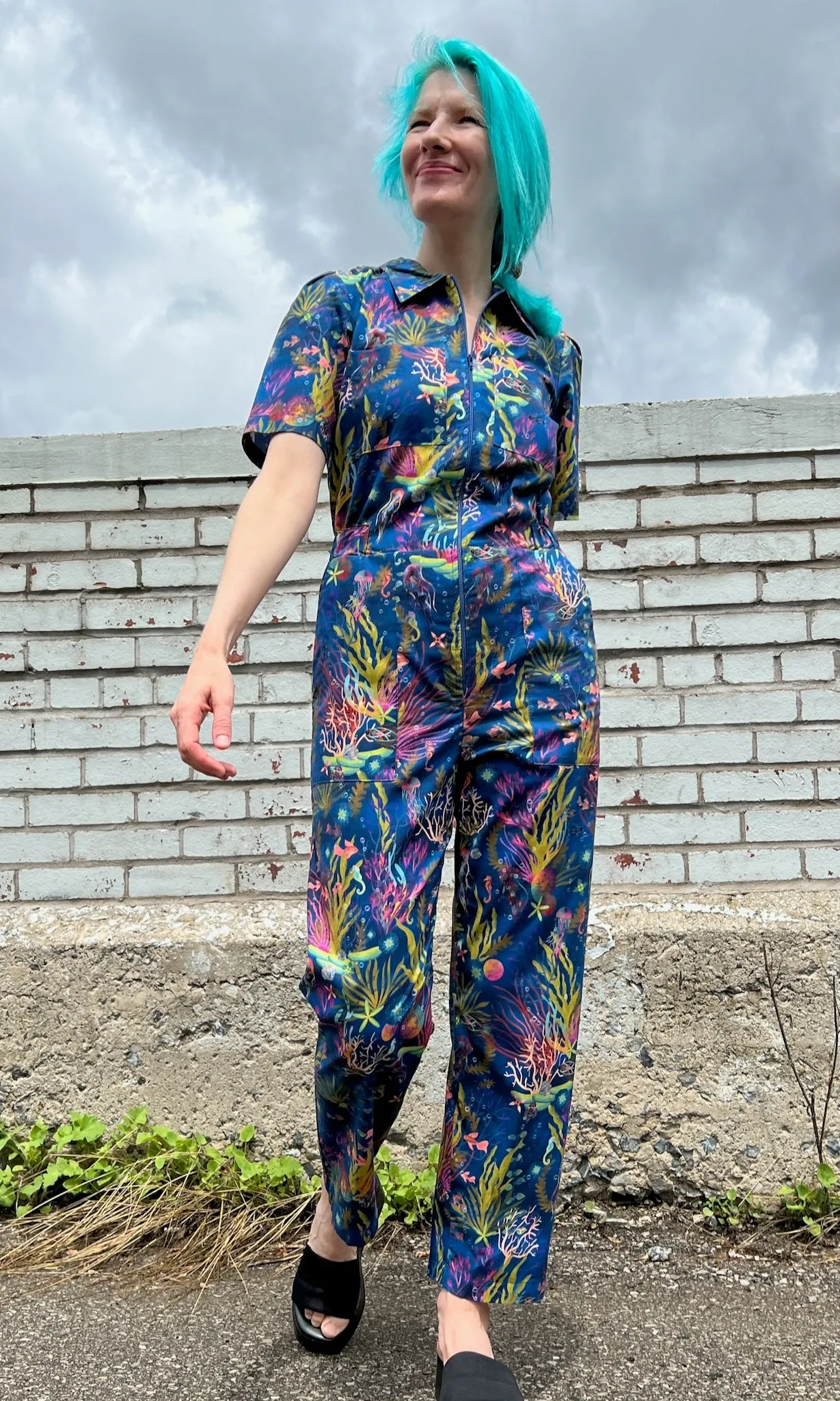 Twillick Jumpsuit - Undersea Gardens sold by Birds of North America product image thumbnail 5