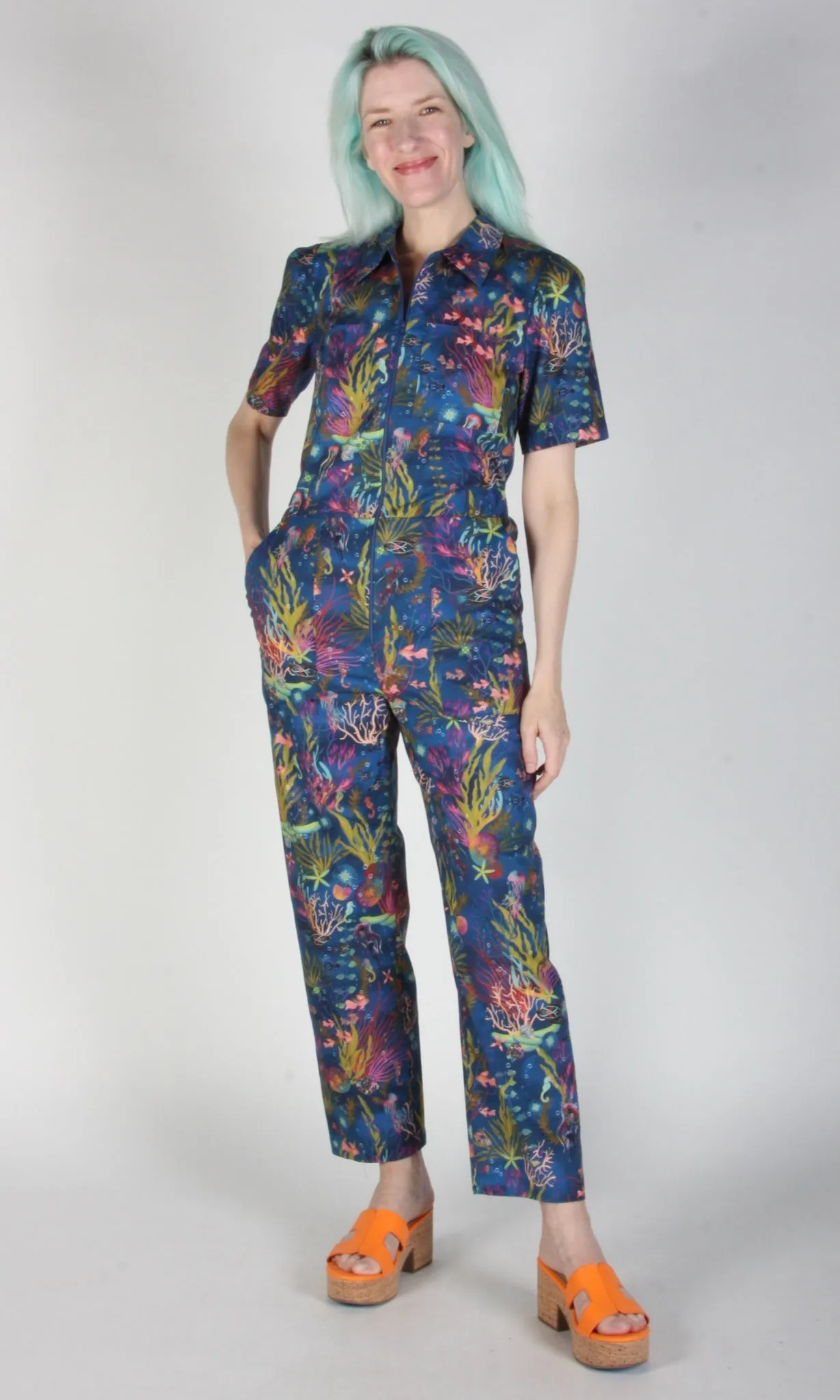 Twillick Jumpsuit - Undersea Gardens sold by Birds of North America product image thumbnail 4