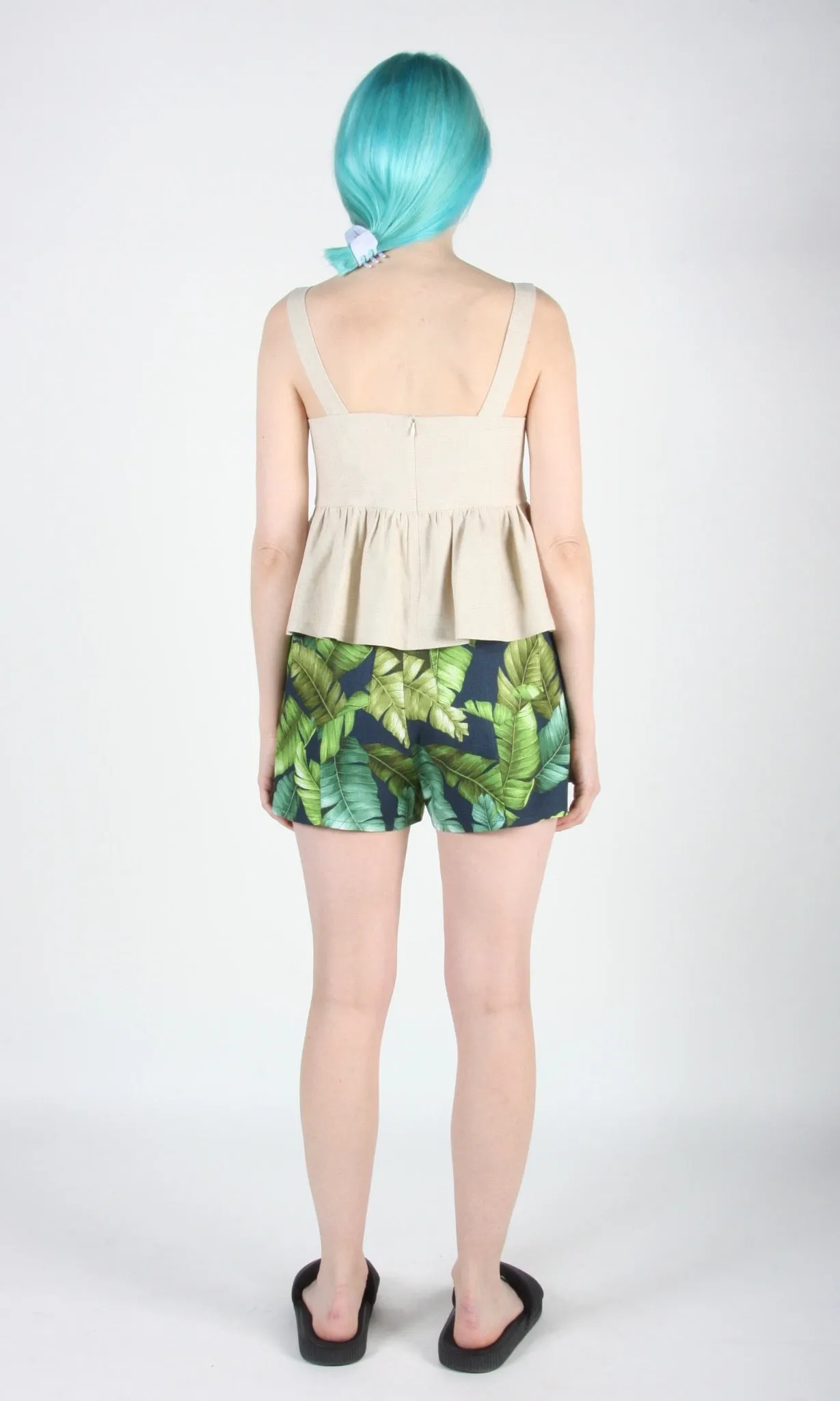 Umbrellabird Shorts - Banana Leaves sold by Birds of North America product image thumbnail 5