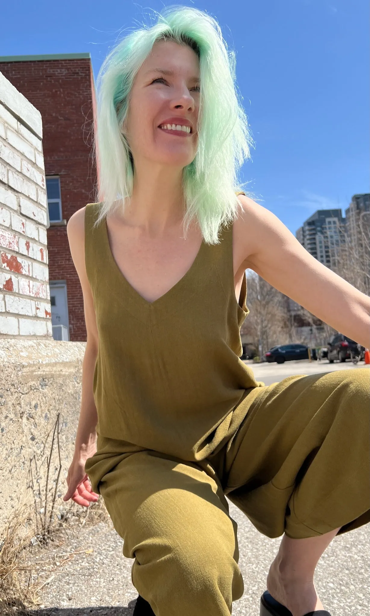 Tawny Pipit Jumpsuit - Golden Moss sold by Birds of North America product image thumbnail 2