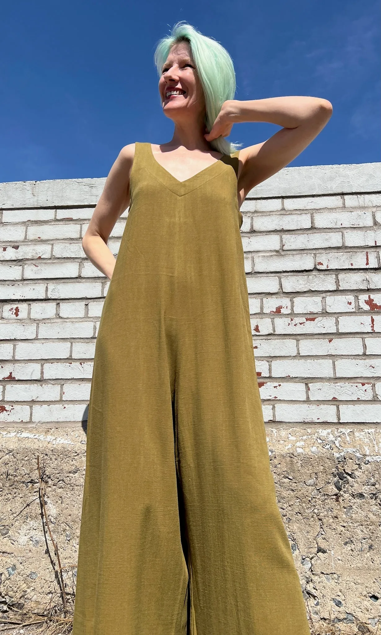 Tawny Pipit Jumpsuit - Golden Moss sold by Birds of North America product image thumbnail 4