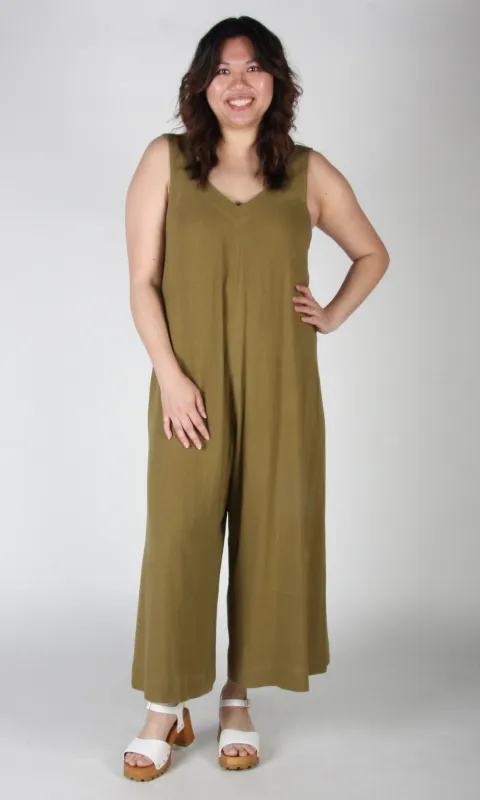 Tawny Pipit Jumpsuit - Golden Moss sold by Birds of North America