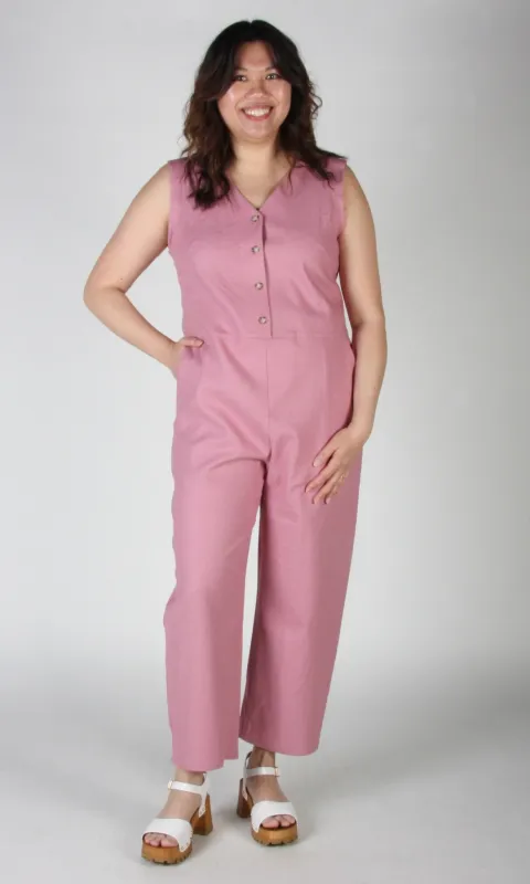 Myna Jumsuit - Smoky Rose sold by Birds of North America