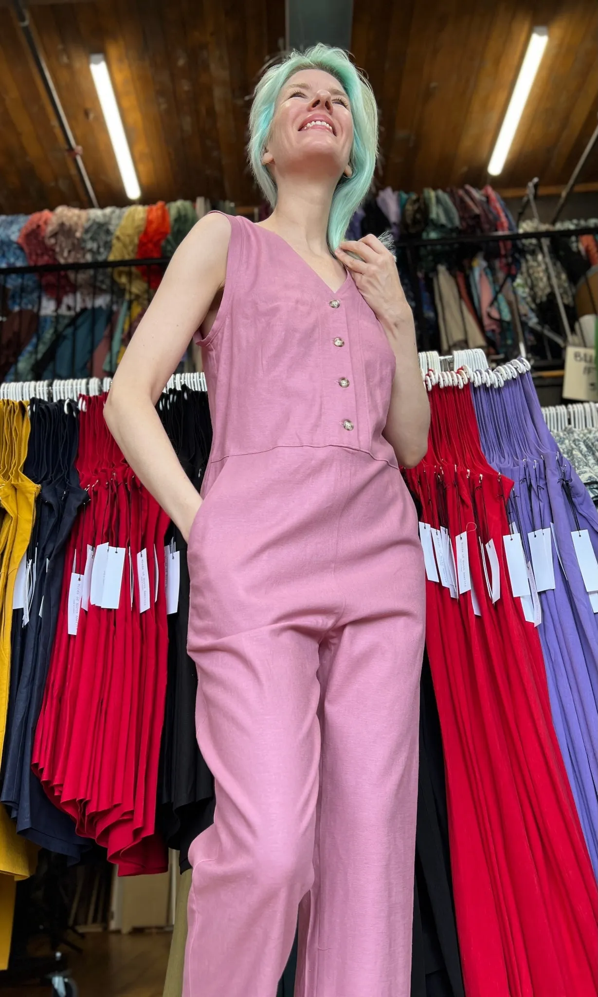 Myna Jumsuit - Smoky Rose sold by Birds of North America product image thumbnail 2