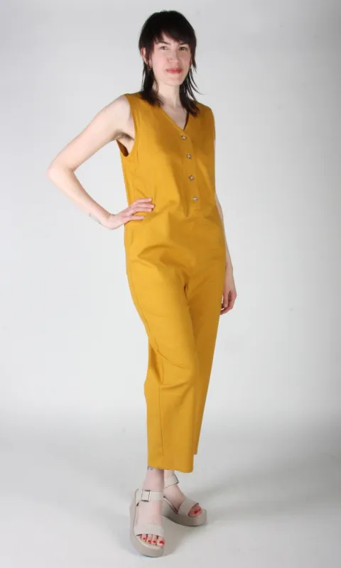 Myna Jumsuit - Ochre sold by Birds of North America
