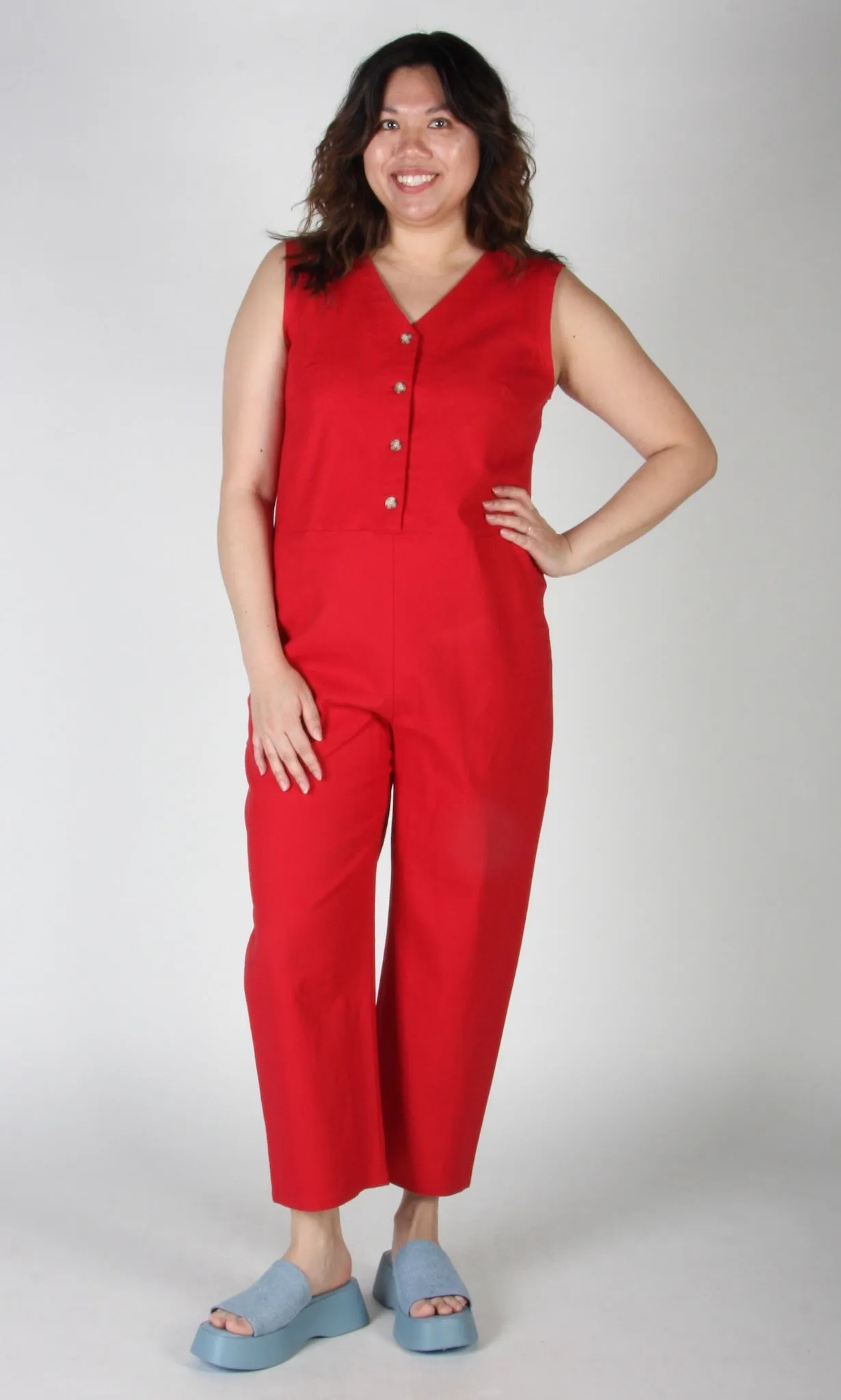 Myna Jumsuit - Red sold by Birds of North America product image thumbnail 4