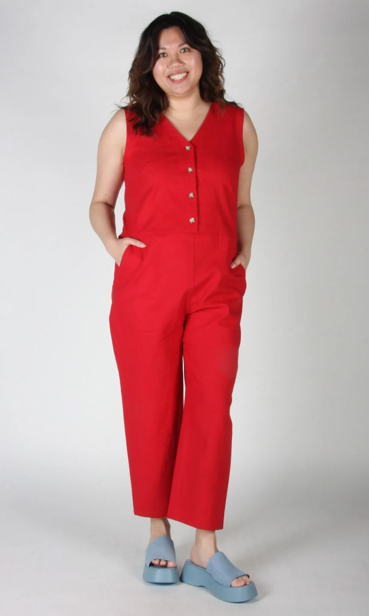 Myna Jumsuit - Red sold by Birds of North America product image thumbnail 2