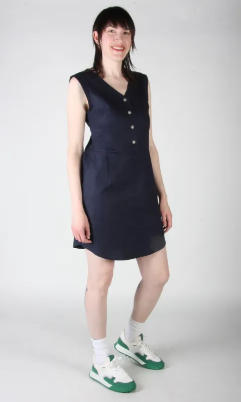 Honeycreeper Dress - Navy sold by Birds of North America
