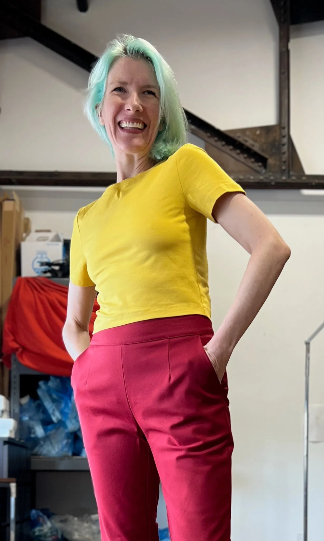 Hazel Grouse Tee - Mustard sold by Birds of North America