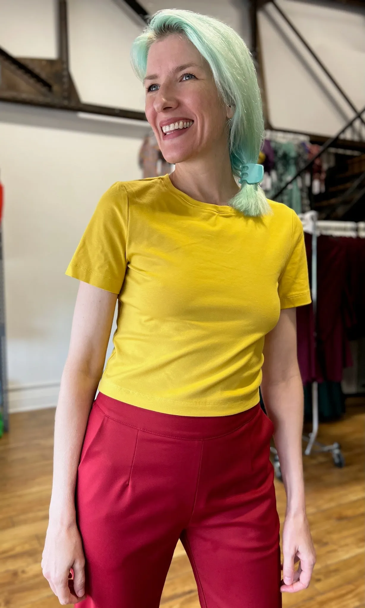 Hazel Grouse Tee - Mustard sold by Birds of North America product image thumbnail 3