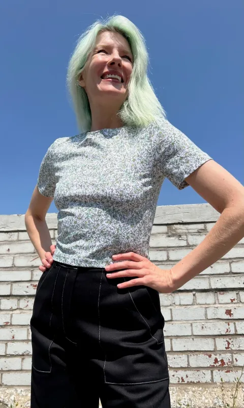 Beetlehead Tee - Phlox made by Birds of North America