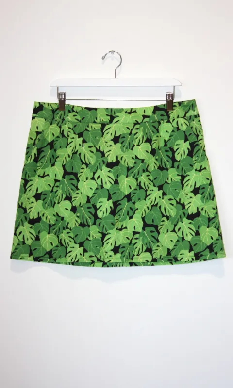 RN723 - L - Échasse Skirt - Philodendron made by Birds of North America