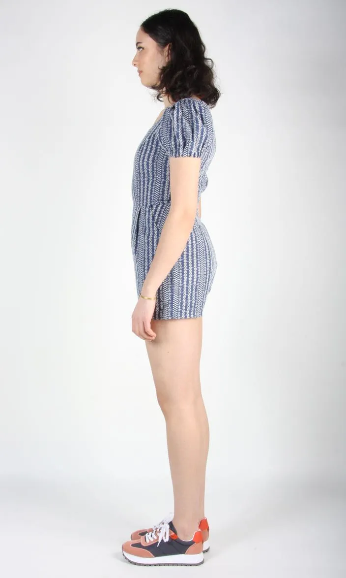 Bufflehead Romper - Blue Eyelet sold by Birds of North America product image thumbnail 3