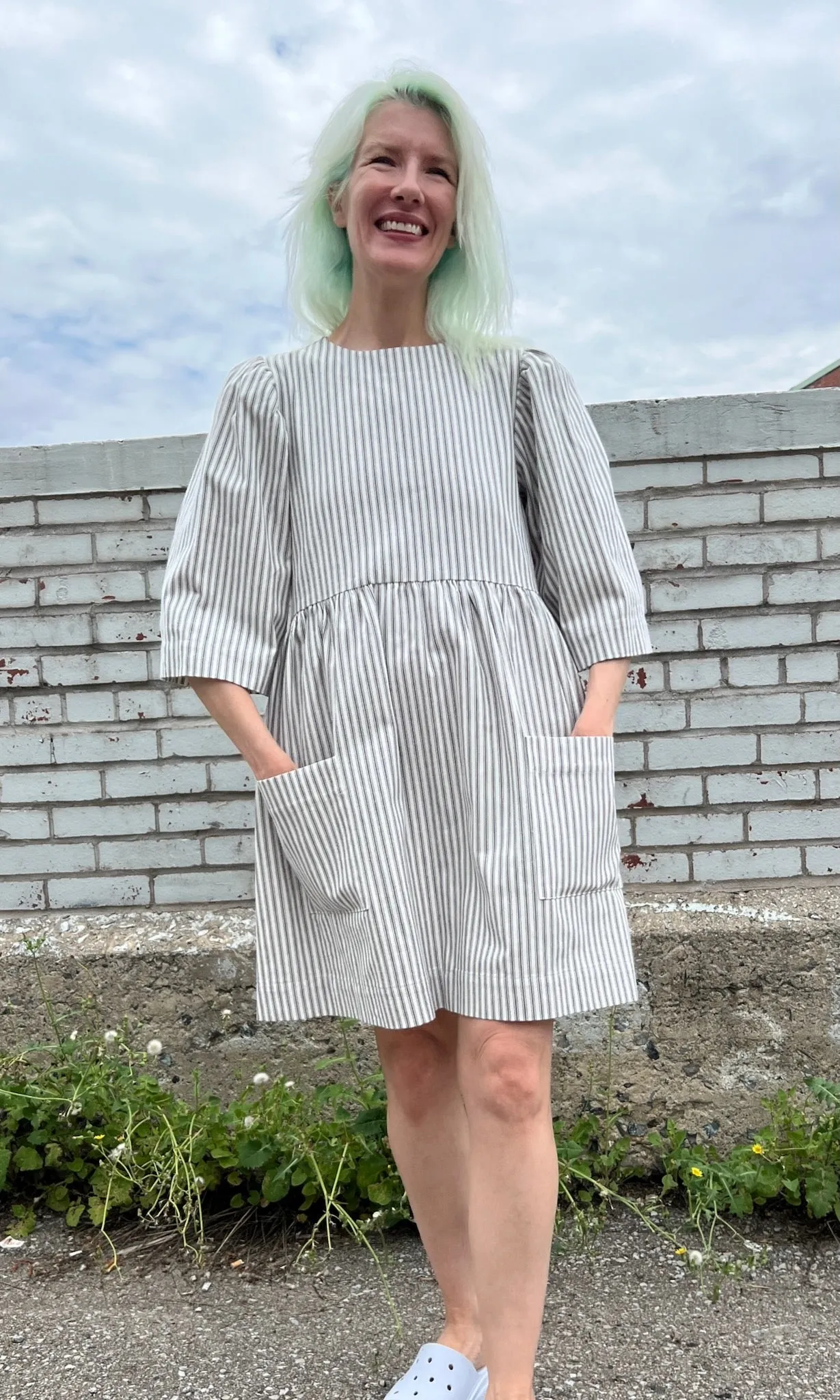 Chimney Swift Dress - Ticking Stripe sold by Birds of North America product image thumbnail 2