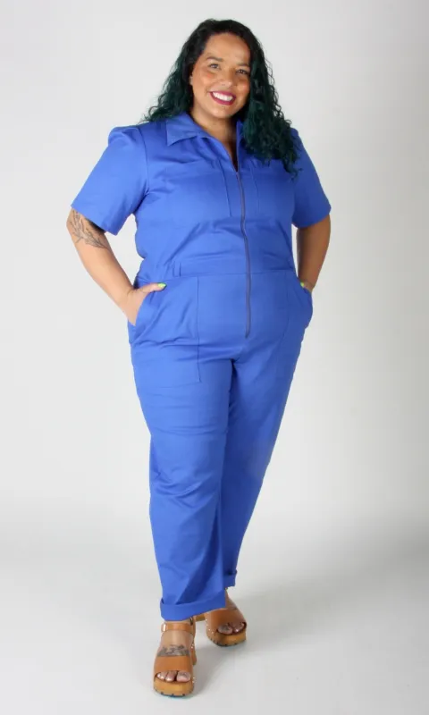 Nonpareil Jumpsuit - Royal sold by Birds of North America
