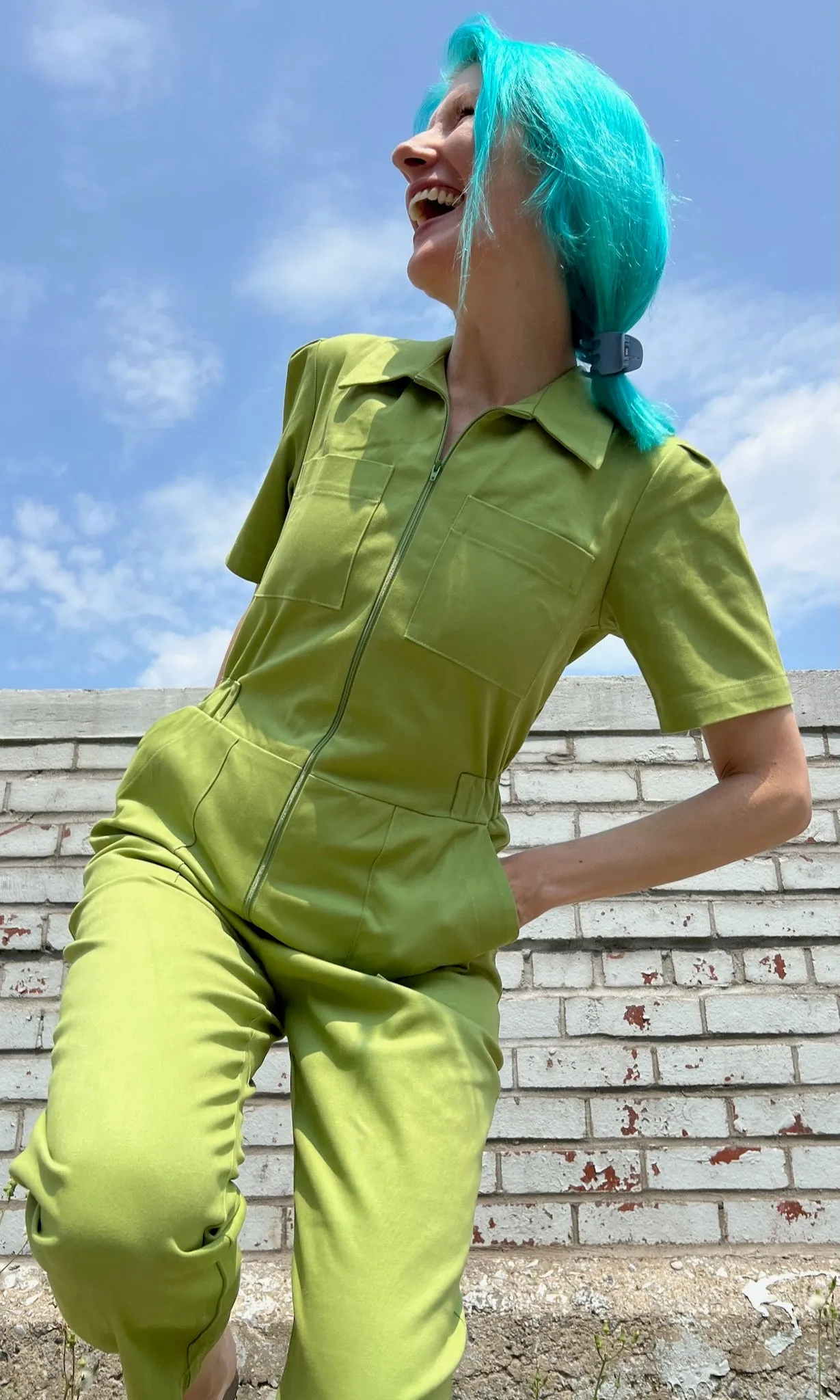 Nonpareil Jumpsuit - Avocado sold by Birds of North America product image thumbnail 4