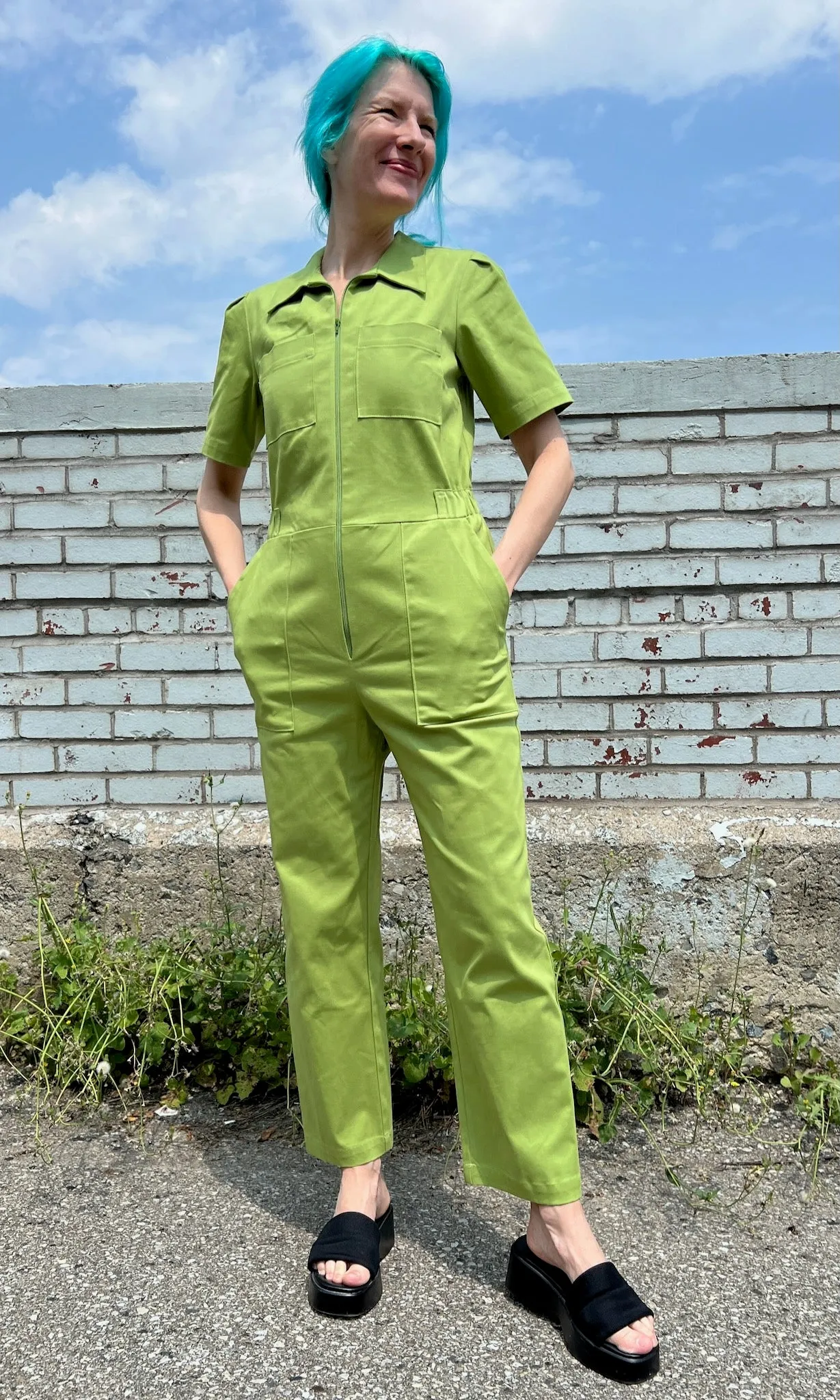 Nonpareil Jumpsuit - Avocado sold by Birds of North America product image thumbnail 5
