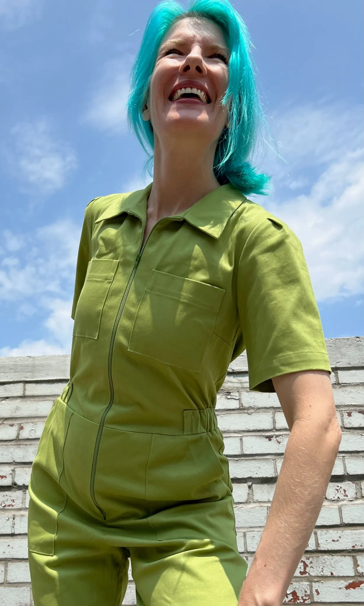 Nonpareil Jumpsuit - Avocado sold by Birds of North America product image thumbnail 3