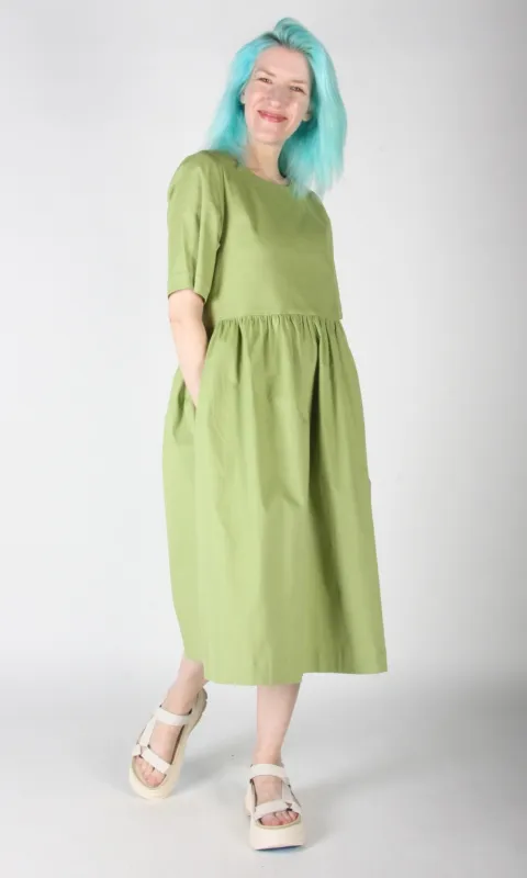 Tiger Shrike Dress - Avocado made by Birds of North America