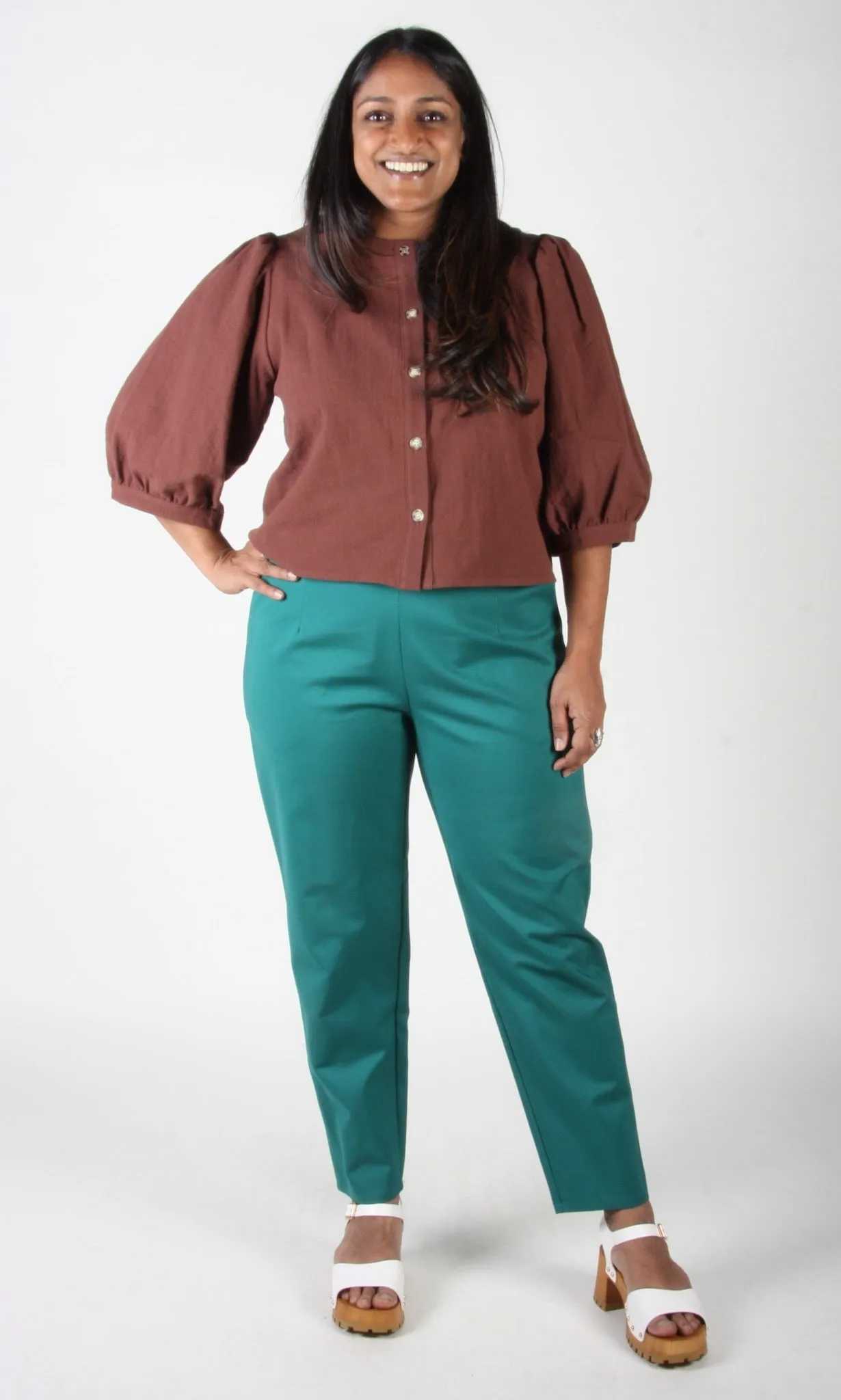 Serin Blouse - Cocoa sold by Birds of North America product image thumbnail 3