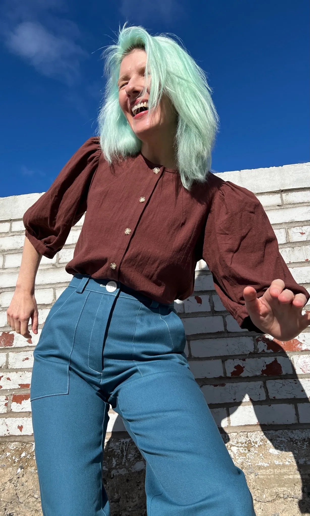 Serin Blouse - Cocoa sold by Birds of North America product image thumbnail 5