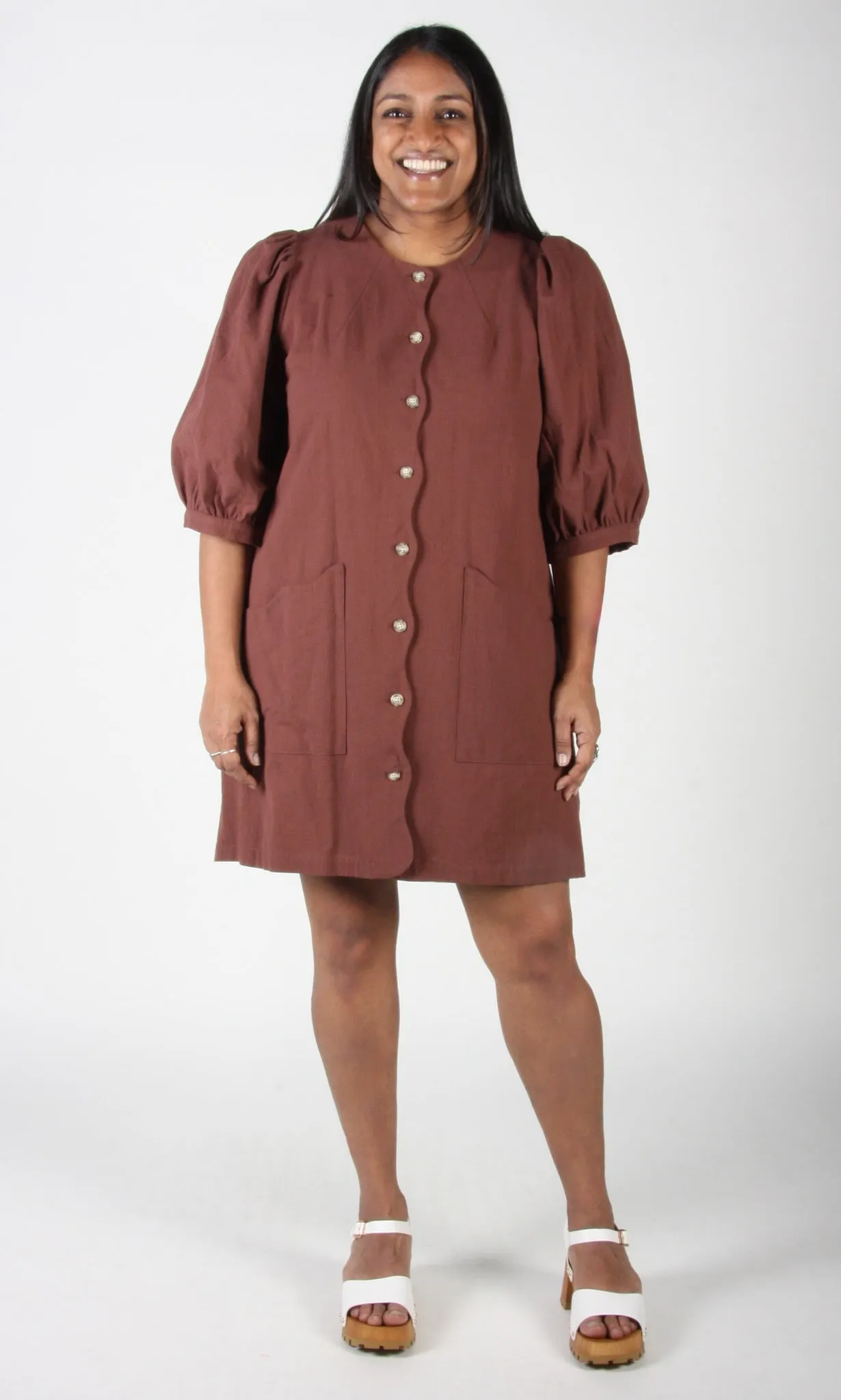 Wideawake Dress - Cocoa sold by Birds of North America