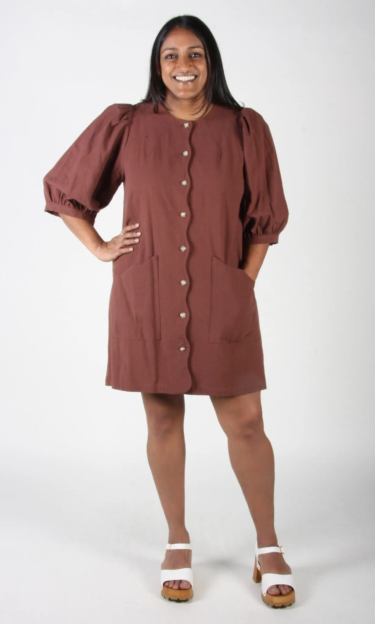 Wideawake Dress - Cocoa sold by Birds of North America product image thumbnail 2