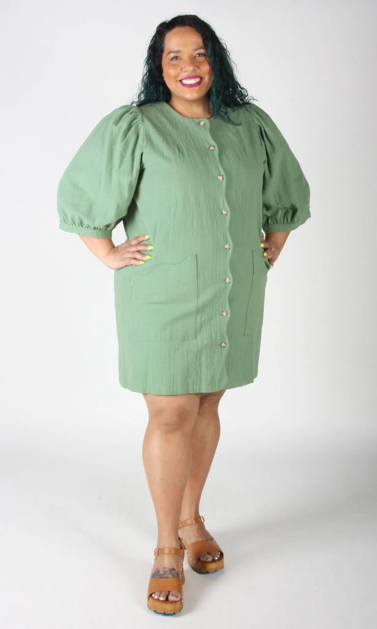 Wideawake Dress - Sage sold by Birds of North America