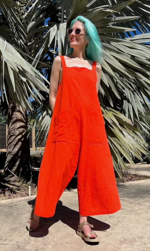 Dusky Greygone Jumpsuit - Blood Orange sold by Birds of North America