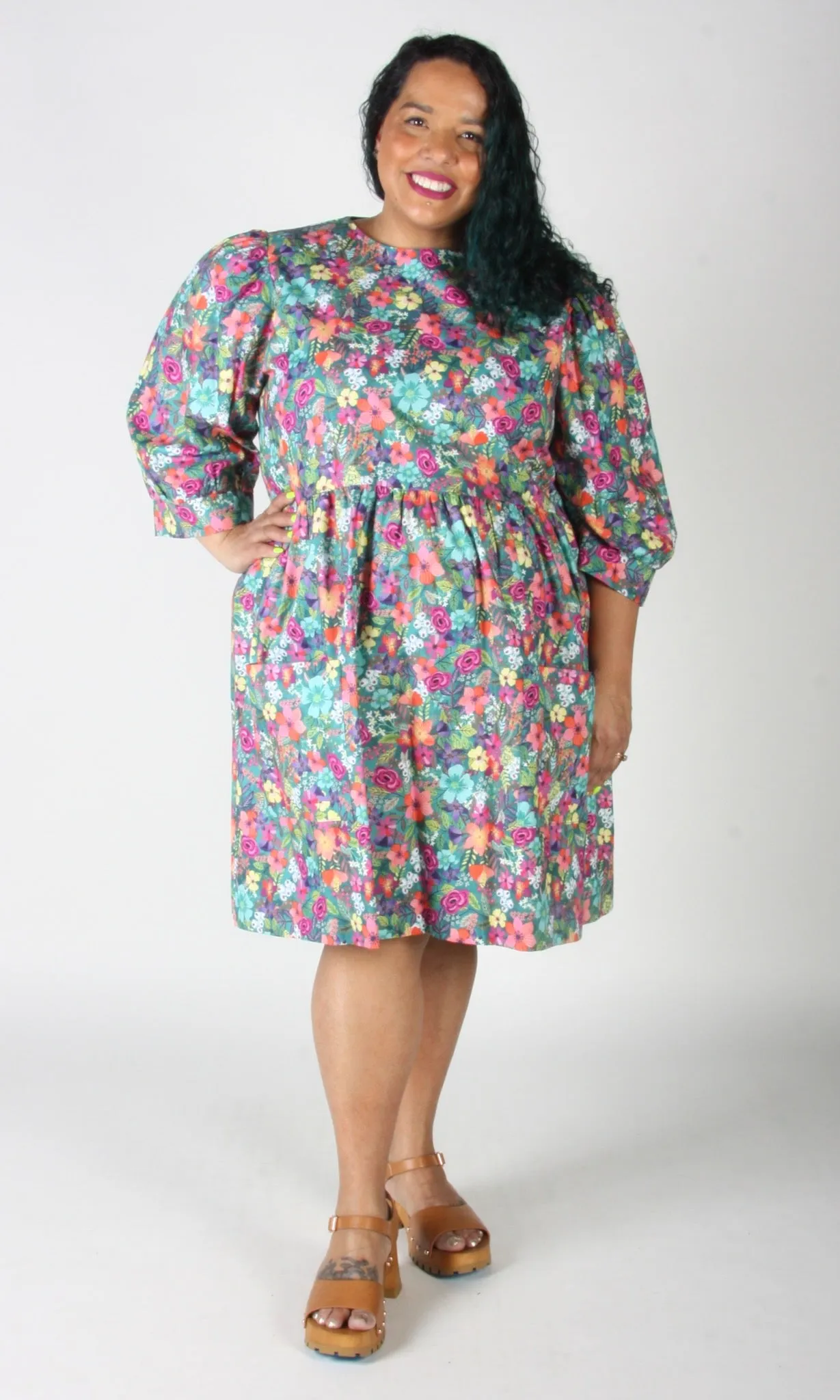 Devil Downhead Dress - Flowerfall sold by Birds of North America