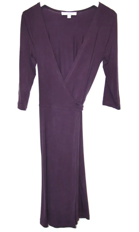 RN563 - S - Spoonbill Dress - Eggplant sold by Birds of North America