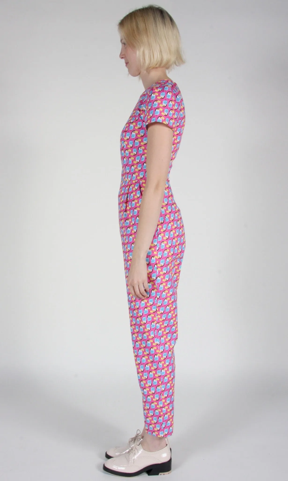 RN433 - 2 - Gyrfalcon Jumpsuit - Pink Toucans sold by Birds of North America product image thumbnail 5