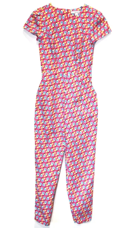 RN433 - 2 - Gyrfalcon Jumpsuit - Pink Toucans sold by Birds of North America