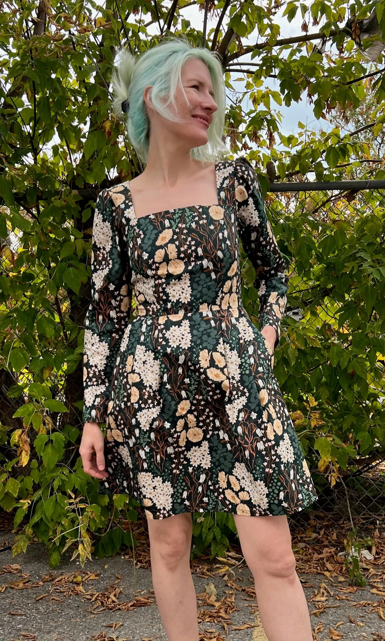 Twixt-Hell-and-the-White-Oak Dress - Bellflower sold by Birds of North America product image thumbnail 2