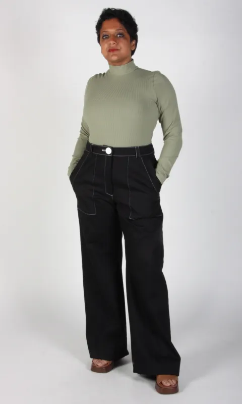Bonxie Pant - Black made by Birds of North America