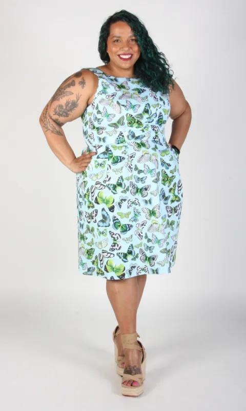 Myrmidon Dress - Butterflies made by Birds of North America