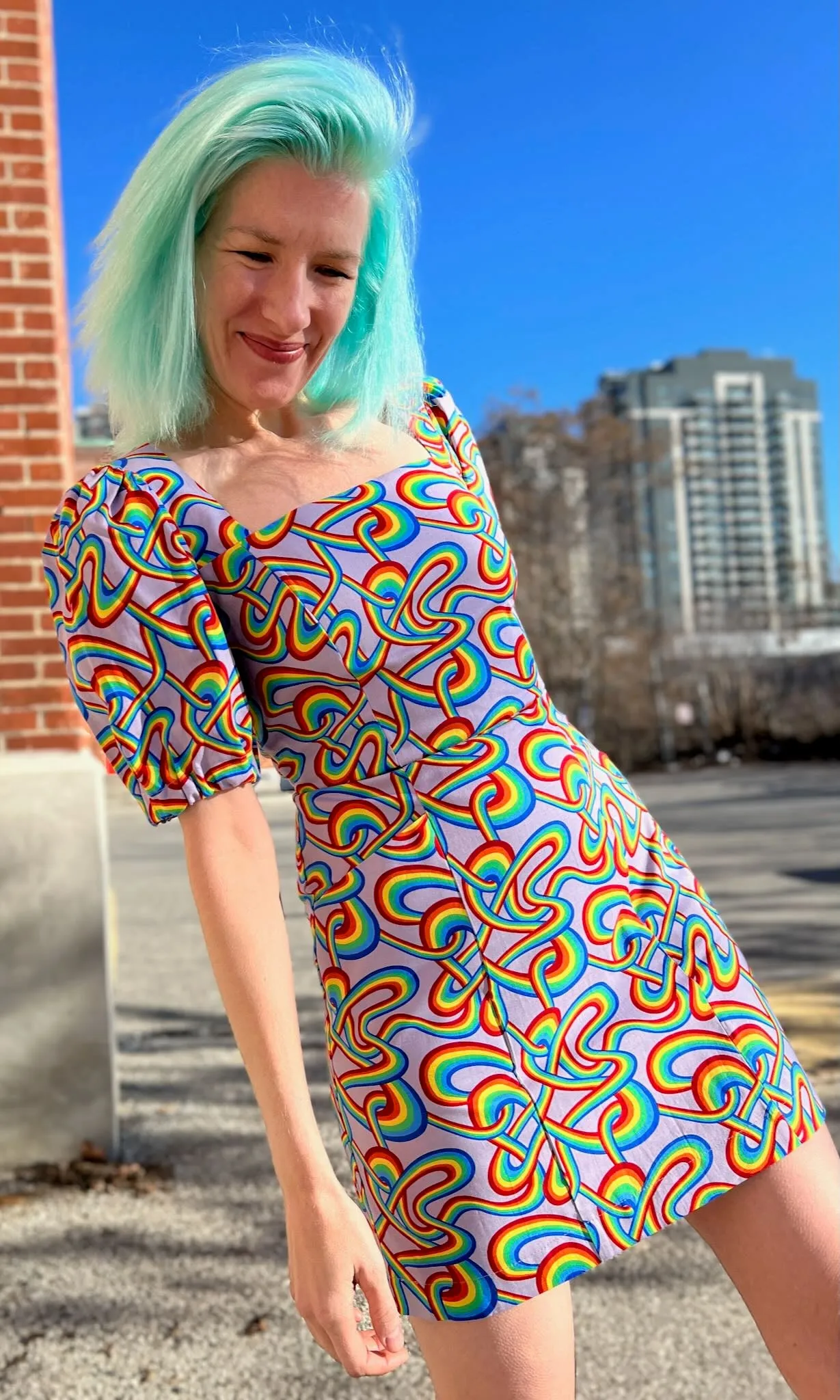 Chickadee Dress - Rainbow Tangle sold by Birds of North America product image thumbnail 2