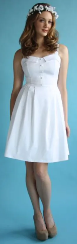 SS118 - 8 - Nest Dress - White sold by Birds of North America product image thumbnail 3