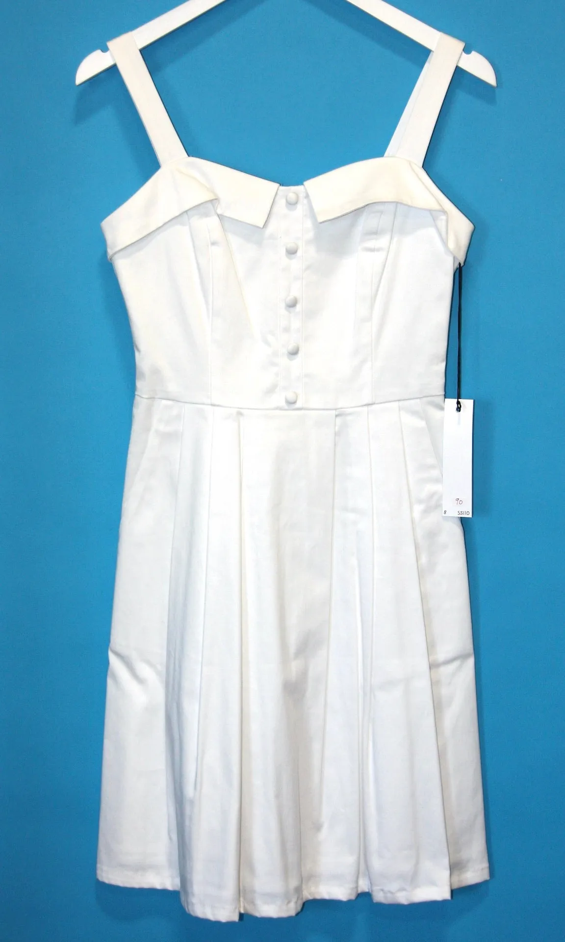 SS118 - 8 - Nest Dress - White sold by Birds of North America