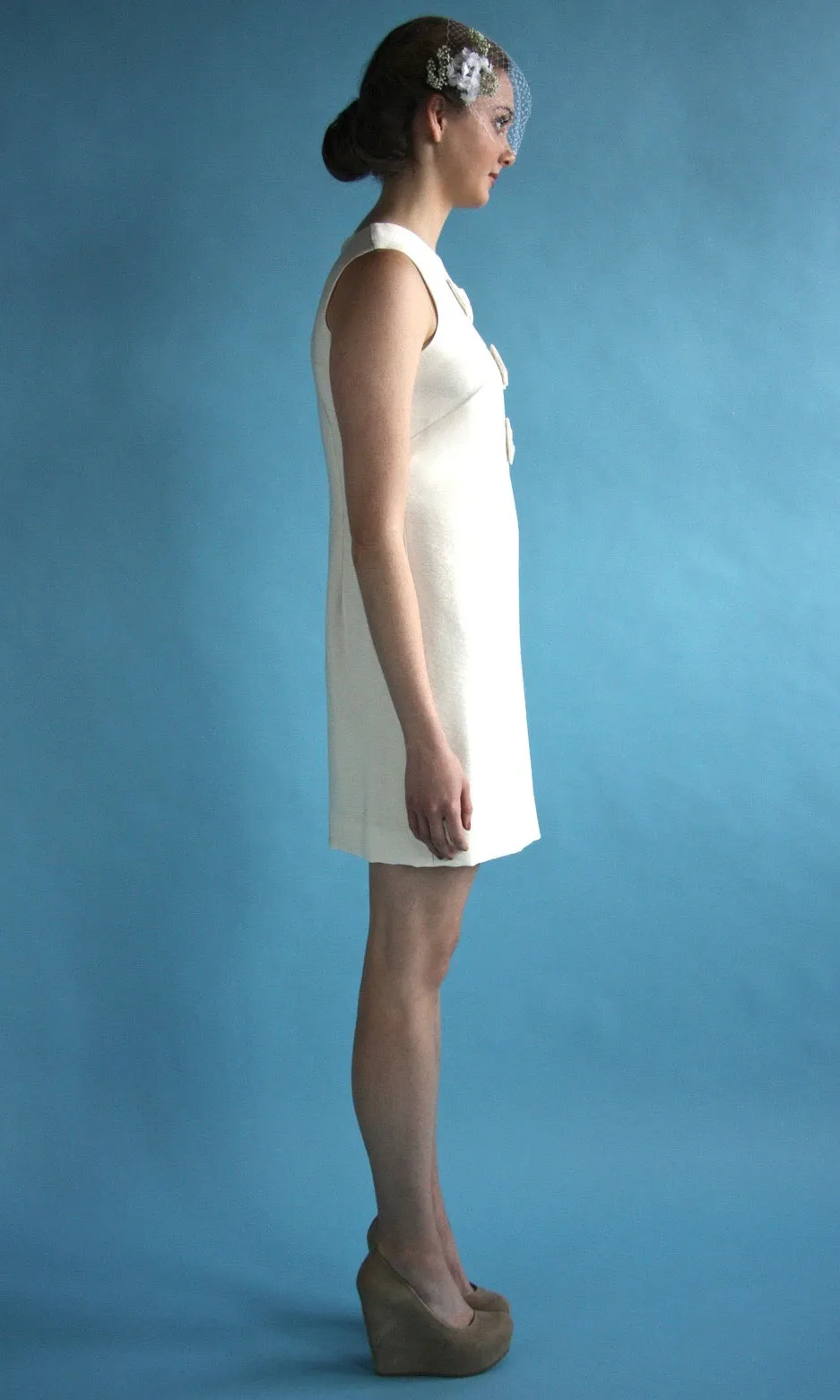 SS140 - 6 - Flutter Dress - Ivory sold by Birds of North America product image thumbnail 4