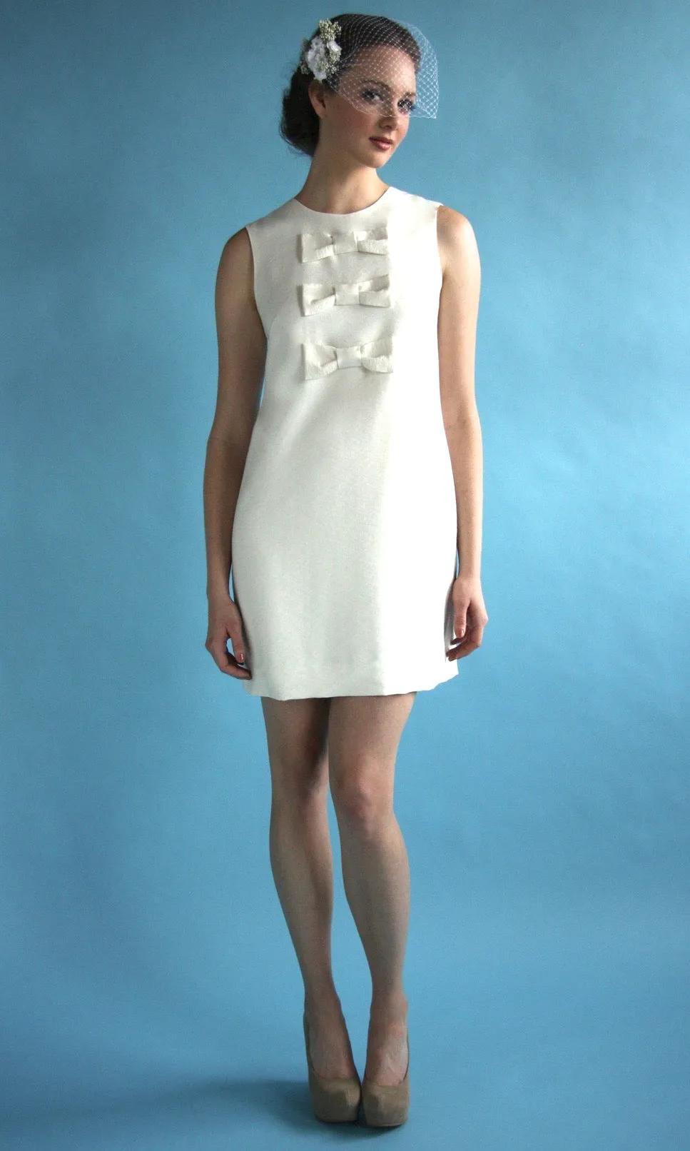SS142 - 8 - Flutter Dress - Ivory sold by Birds of North America product image thumbnail 3