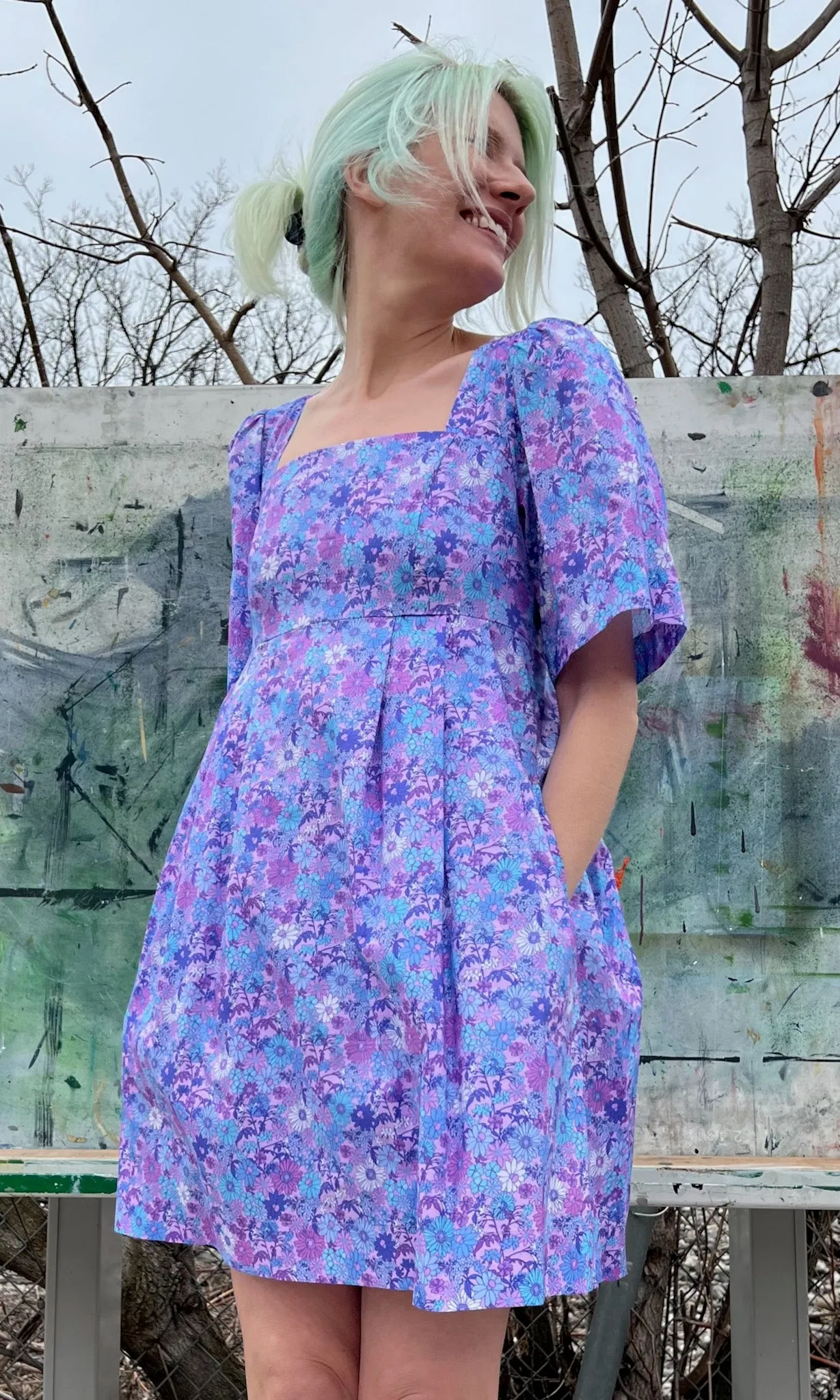 Swamp Angel Dress - Aster sold by Birds of North America