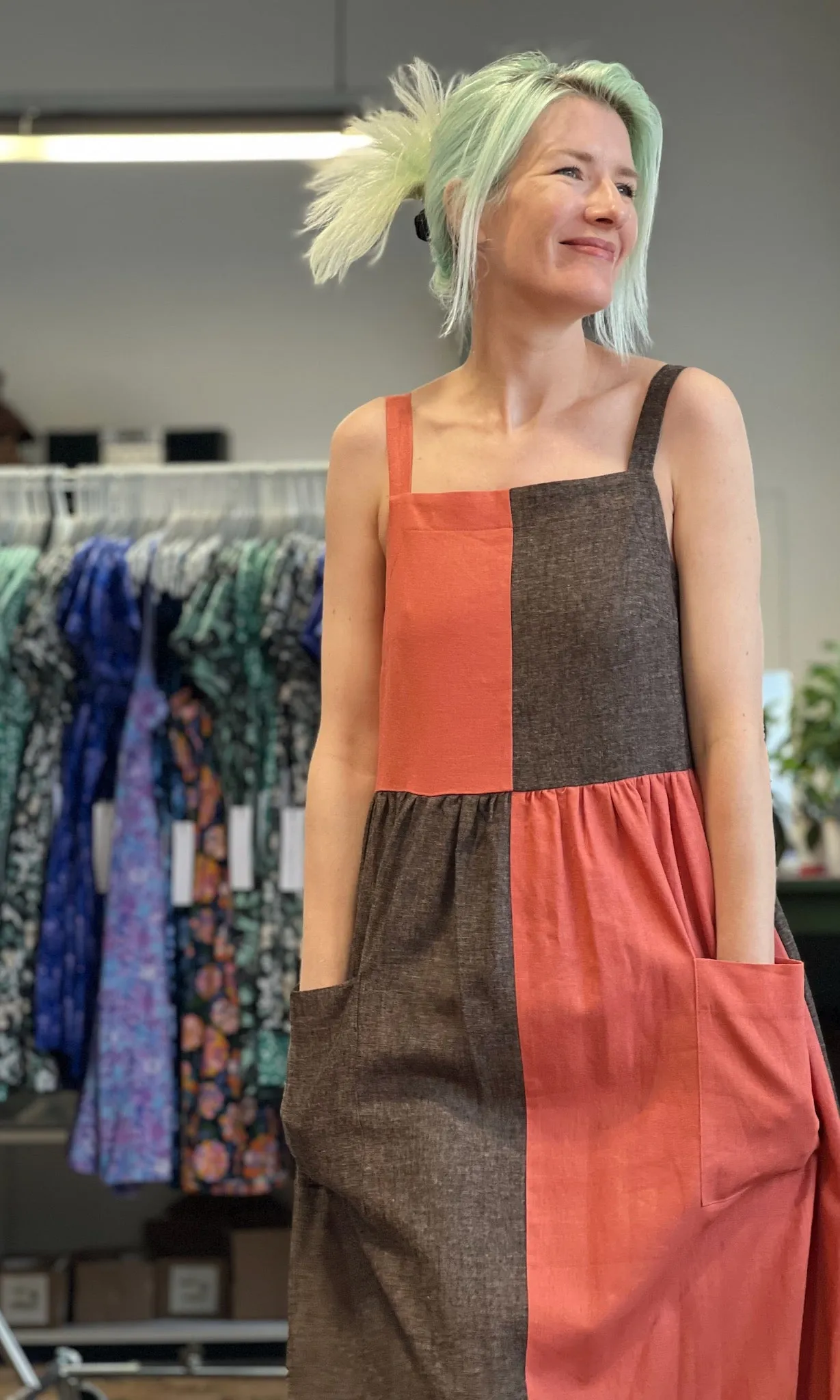 Timber Doodle Dress - Goji Latte sold by Birds of North America product image thumbnail 5