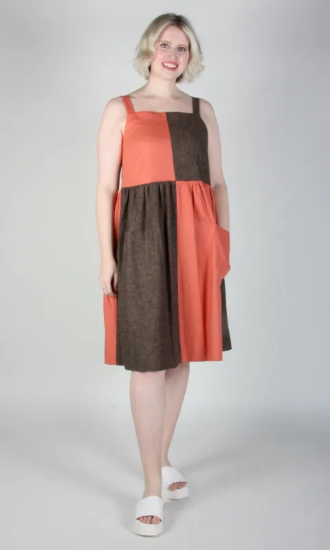 Timber Doodle Dress - Goji Latte sold by Birds of North America