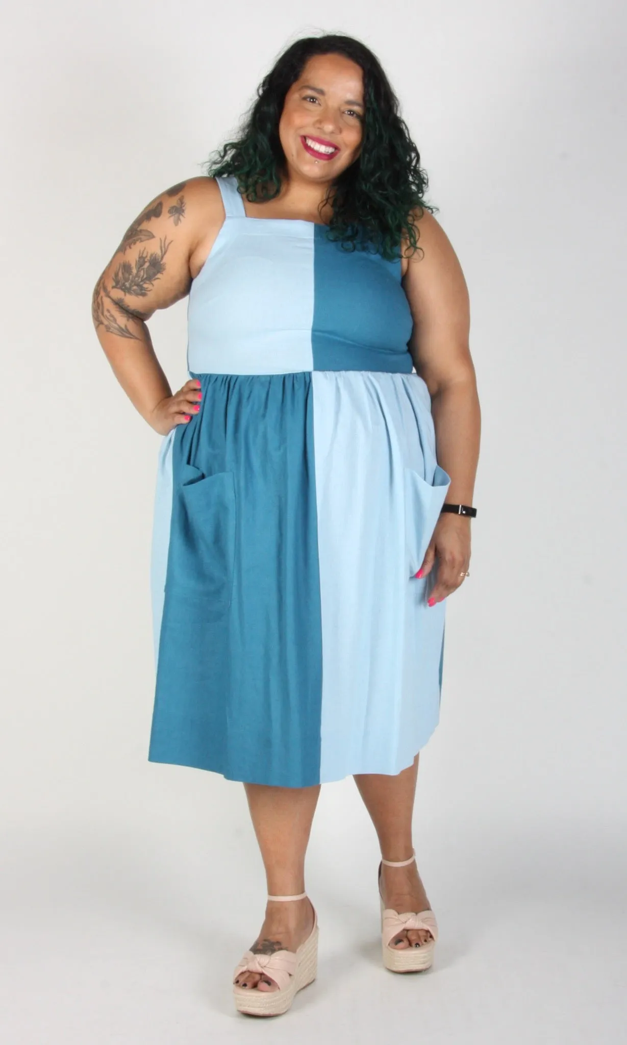 Timber Doodle Dress - Sea and Sky sold by Birds of North America product image thumbnail 2