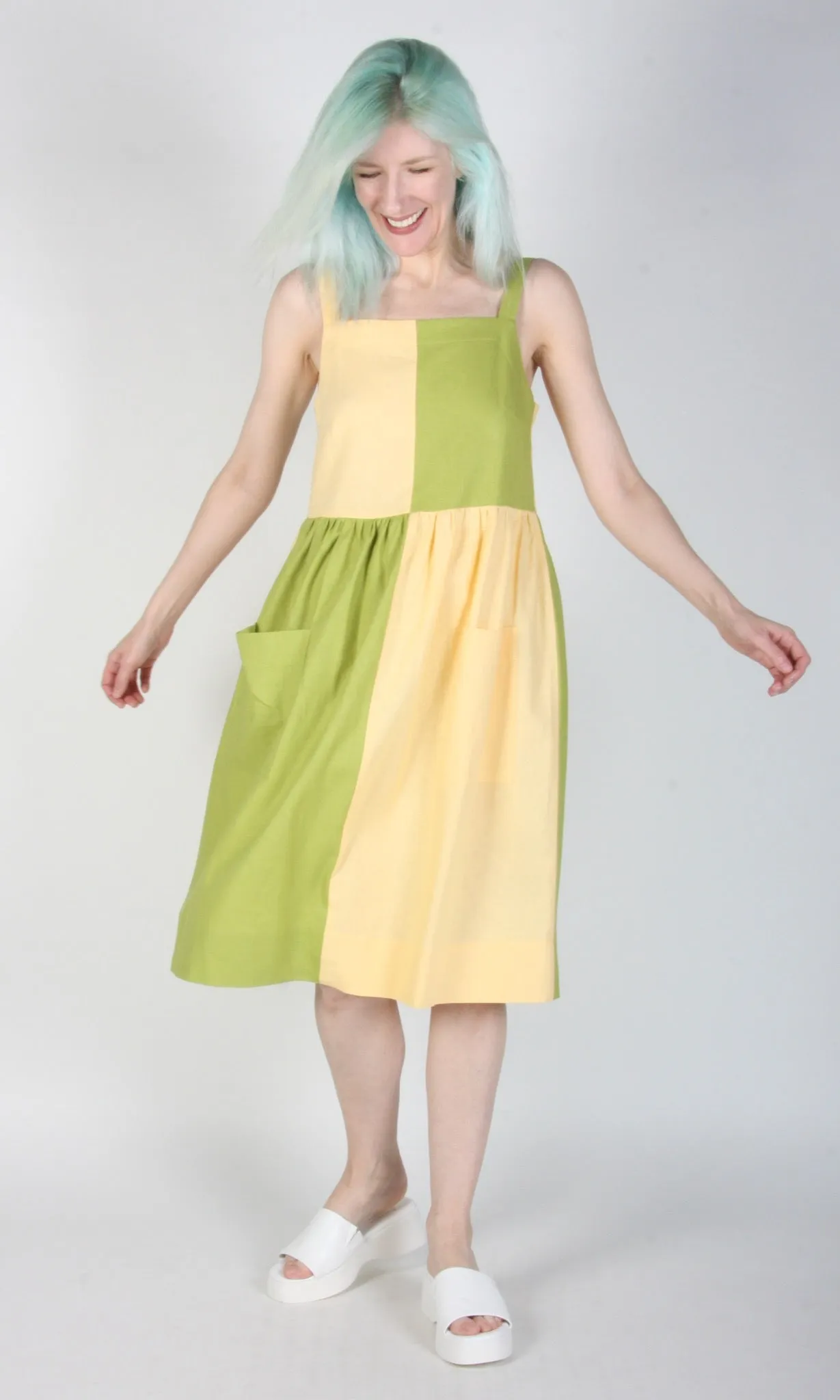 Timber Doodle Dress - Lemon Lime sold by Birds of North America product image thumbnail 4