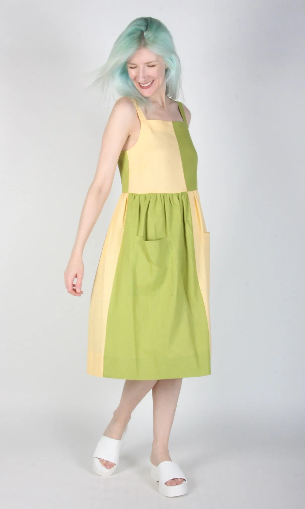 Timber Doodle Dress - Lemon Lime sold by Birds of North America product image thumbnail 2